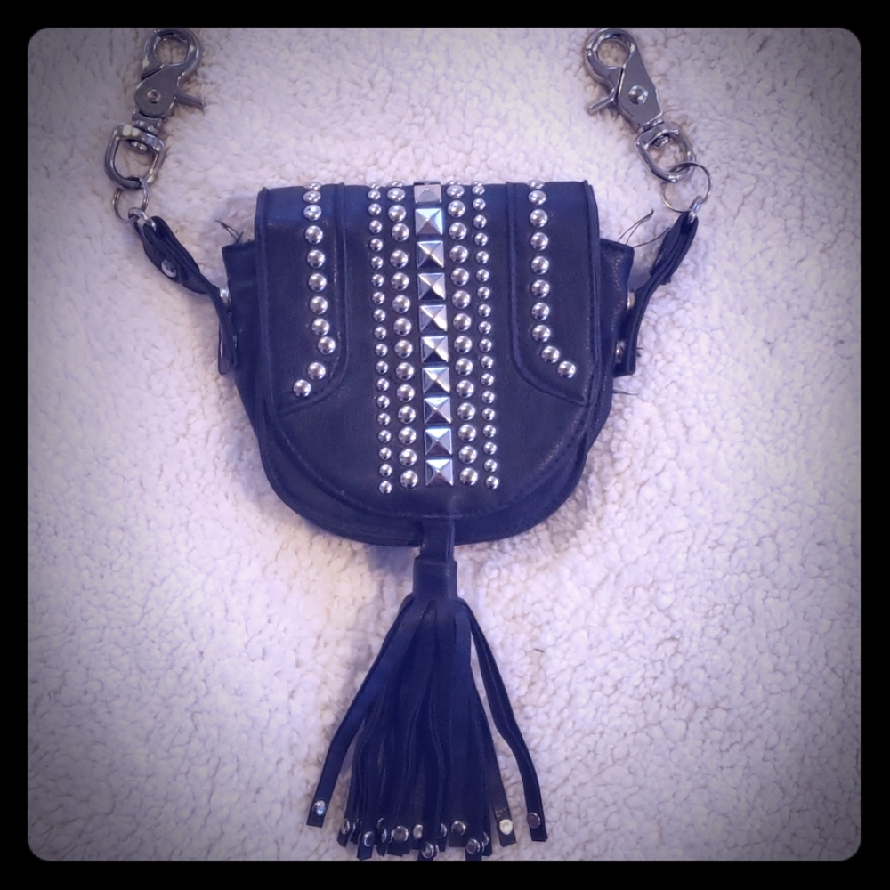 Leather belt purse